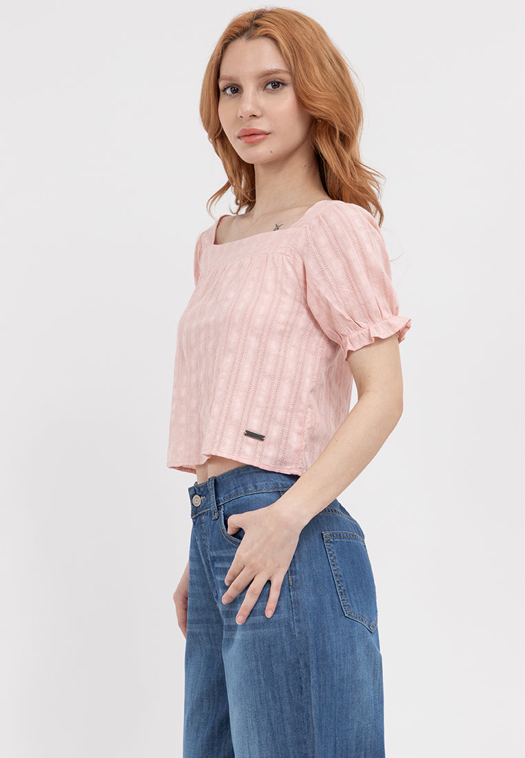 Square Neck Puff Sleeve Top