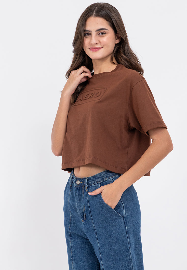 AERO Embossed Boxy Fit Tee