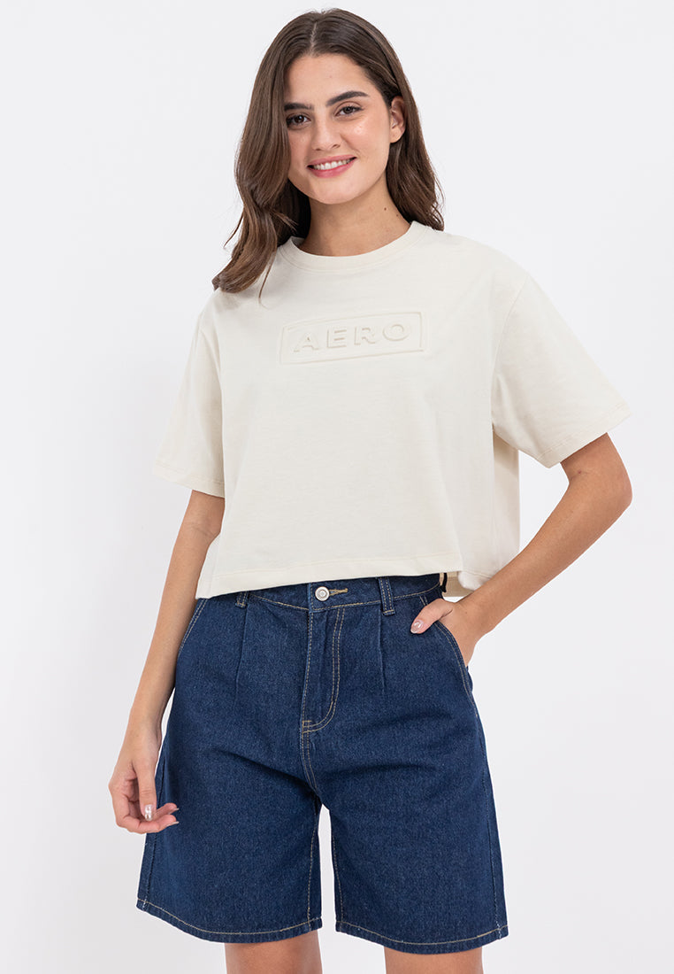 AERO Embossed Boxy Fit Tee