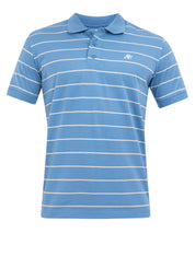 A87 Embroidered Striped Polo Shirt