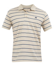 A87 Embroidered Striped Polo Shirt
