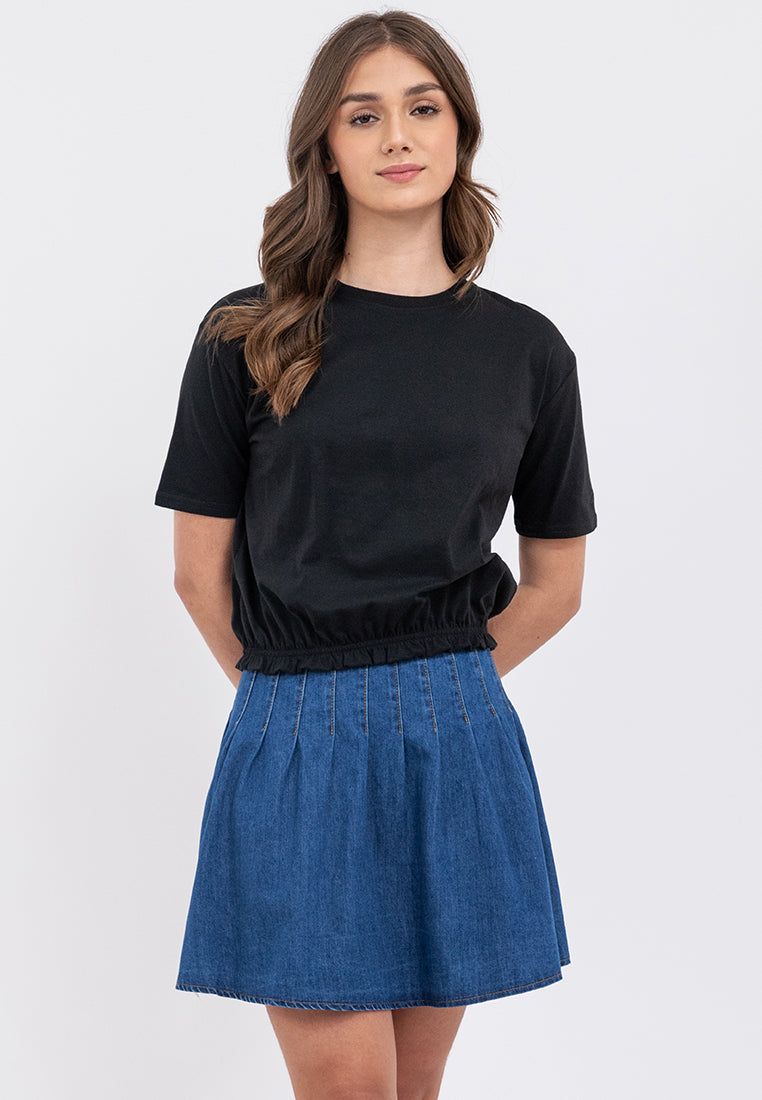 Ruffle Hem Blouse