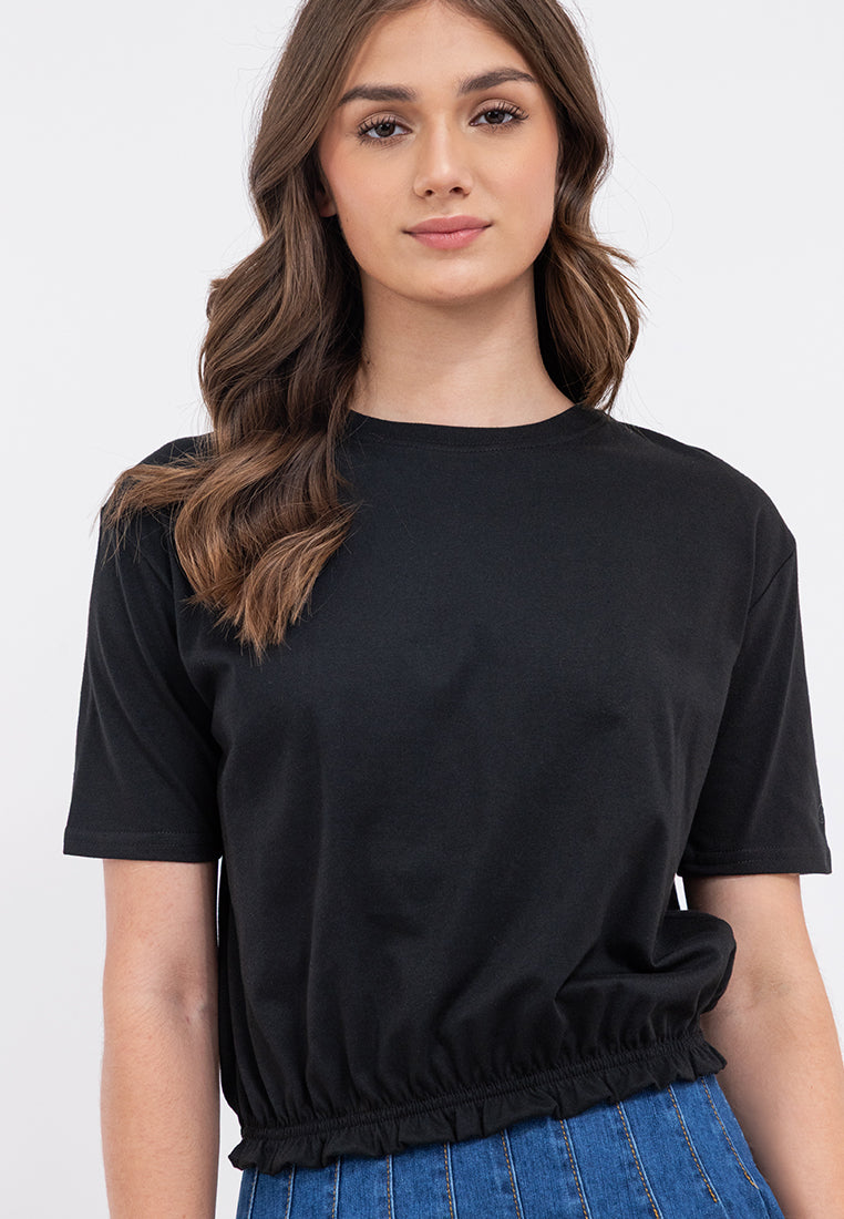 Ruffle Hem Blouse