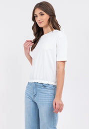 Ruffle Hem Blouse