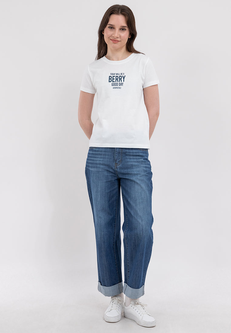Berry Comfort Fit Graphic Tee