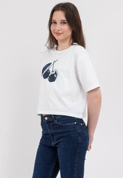 Cherry Boxy Fit Graphic Tee