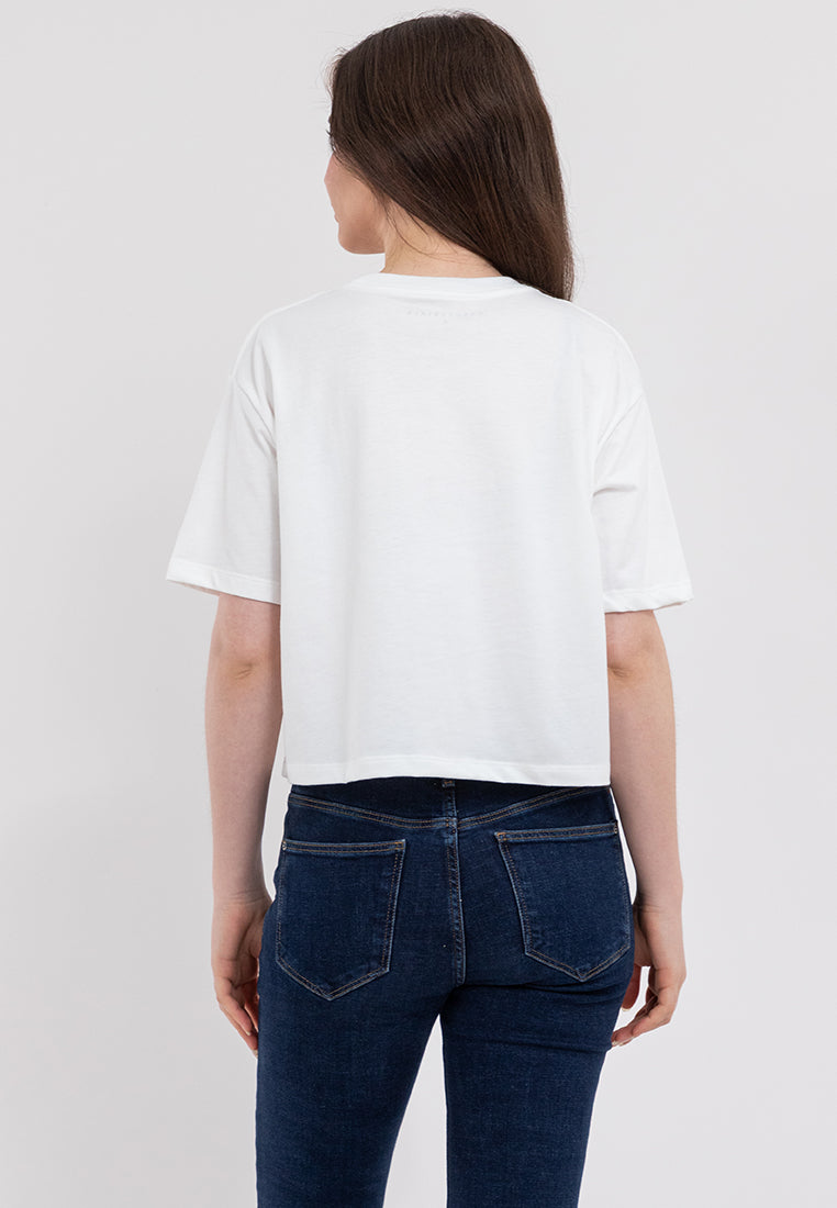 Cherry Boxy Fit Graphic Tee