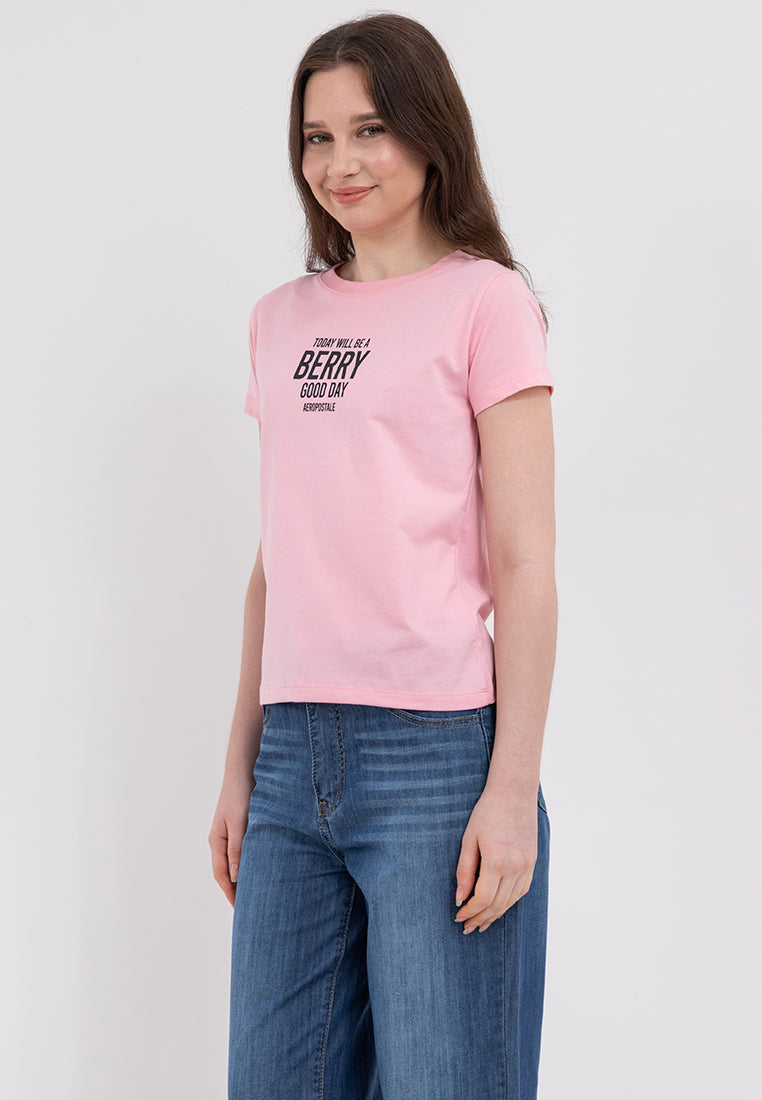 Berry Comfort Fit Graphic Tee
