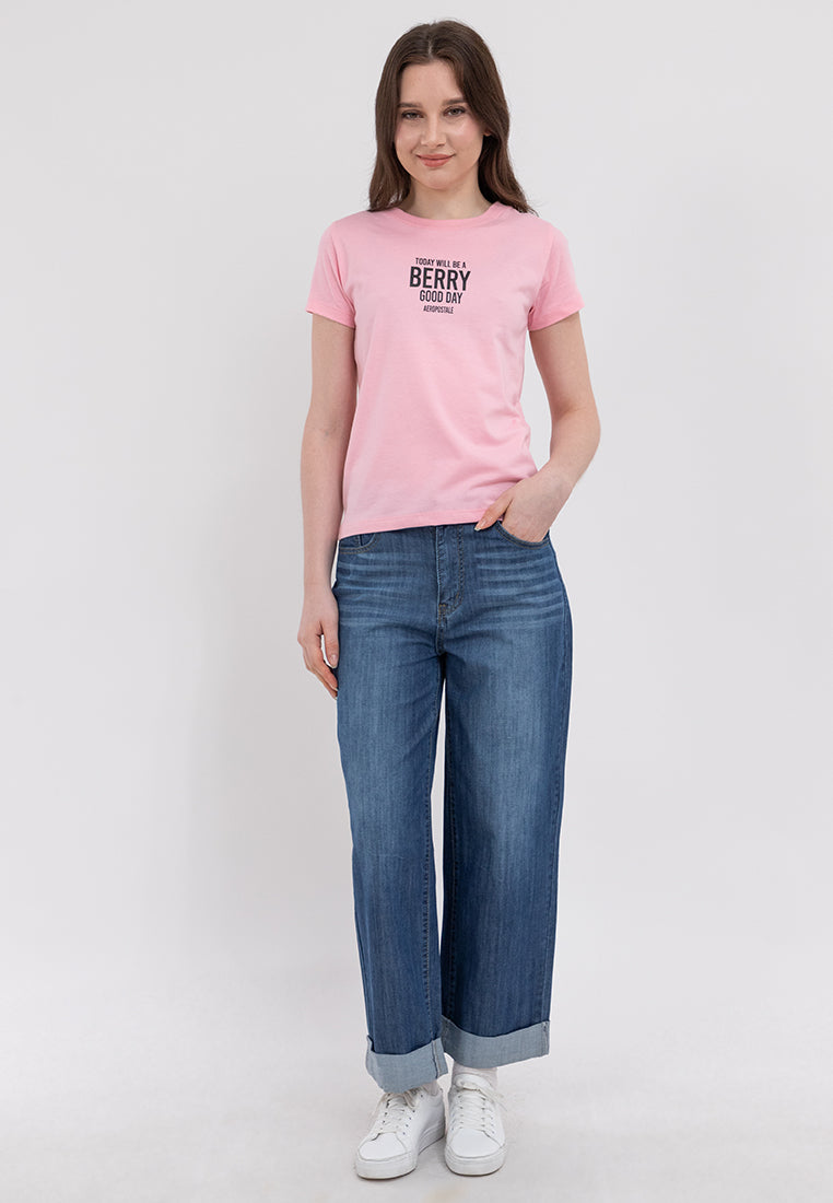 Berry Comfort Fit Graphic Tee