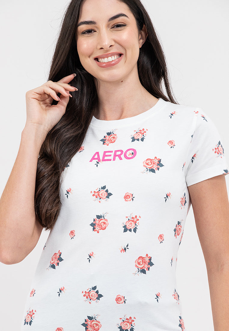 Floral All Over Print Tee