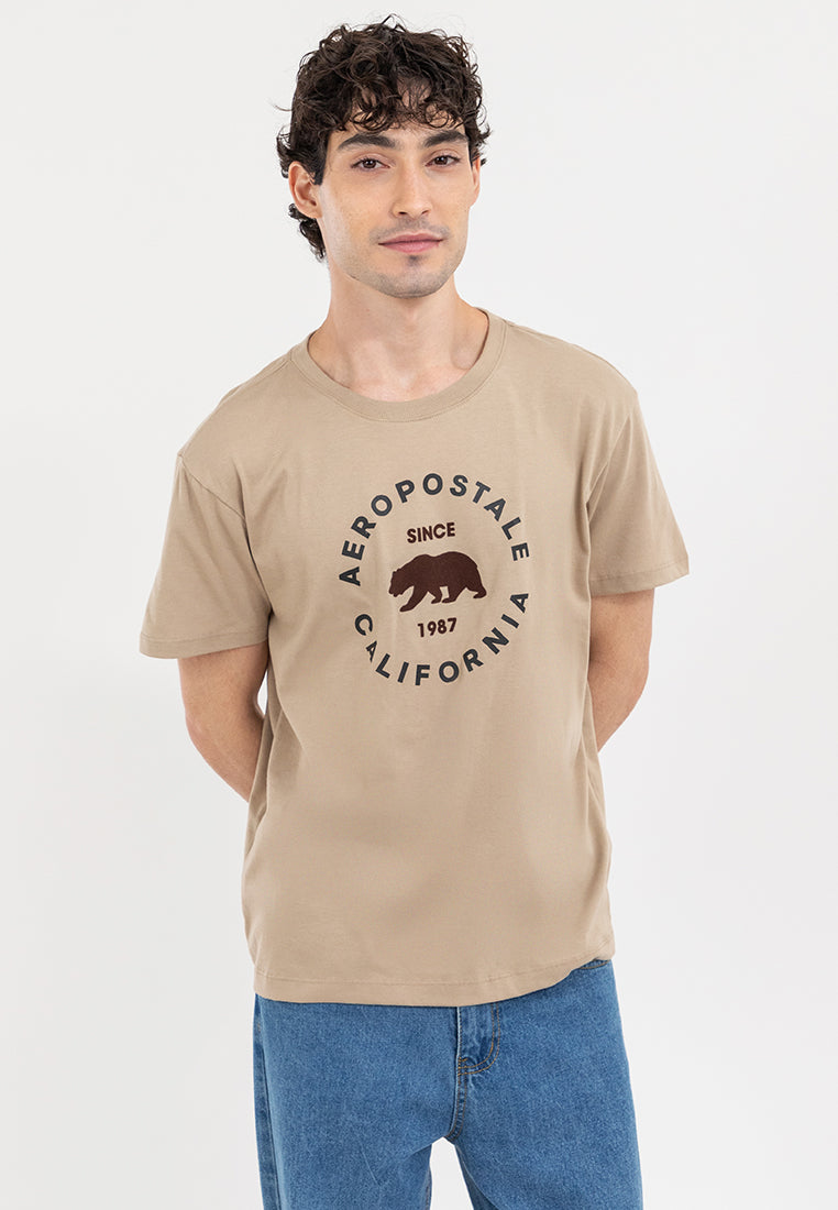 Bear Graphic Flocking Tee