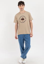 Bear Graphic Flocking Tee