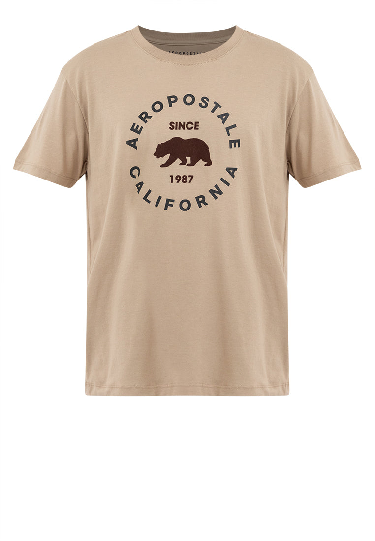 Bear Graphic Flocking Tee