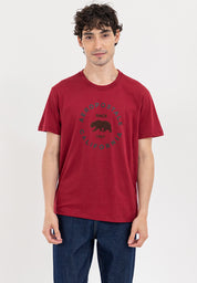 Bear Graphic Flocking Tee