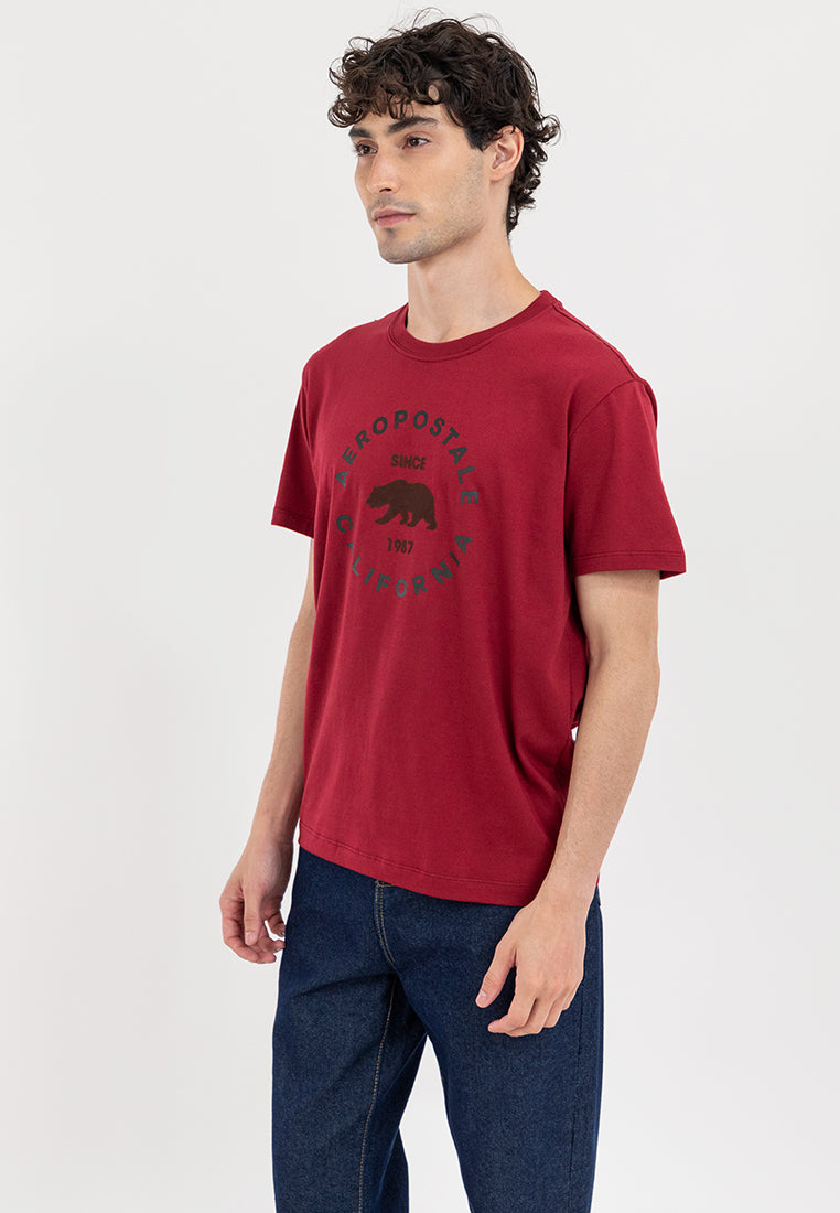 Bear Graphic Flocking Tee