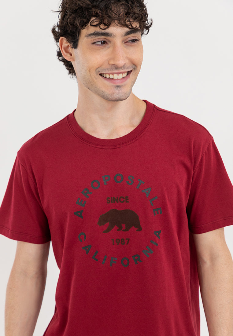 Bear Graphic Flocking Tee