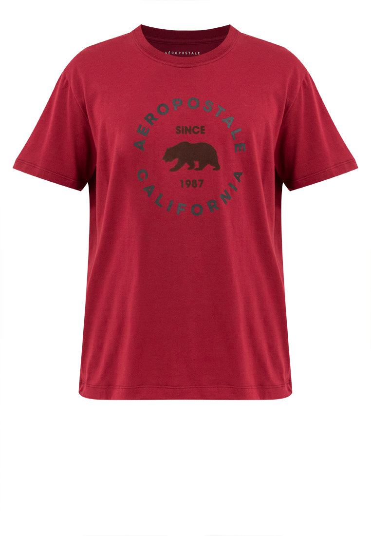 Bear Graphic Flocking Tee