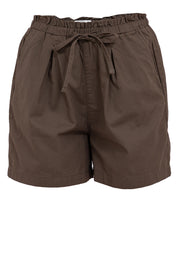Elastic Waist Paperbag Shorts