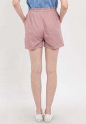 Elastic Waist Paperbag Shorts