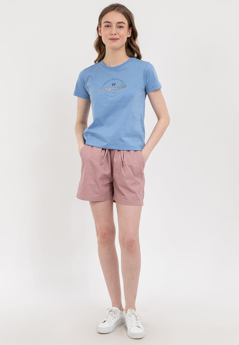 Elastic Waist Paperbag Shorts