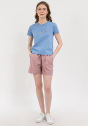 Elastic Waist Paperbag Shorts