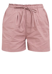 Elastic Waist Paperbag Shorts