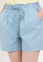 Elastic Waist Paperbag Shorts
