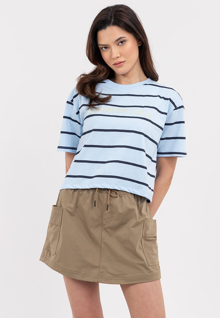 Aeropostale Striped Boxy Fit Tee