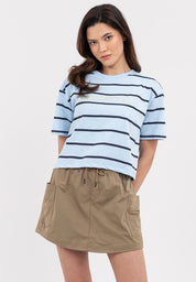 Aeropostale Striped Boxy Fit Tee