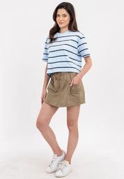Aeropostale Striped Boxy Fit Tee