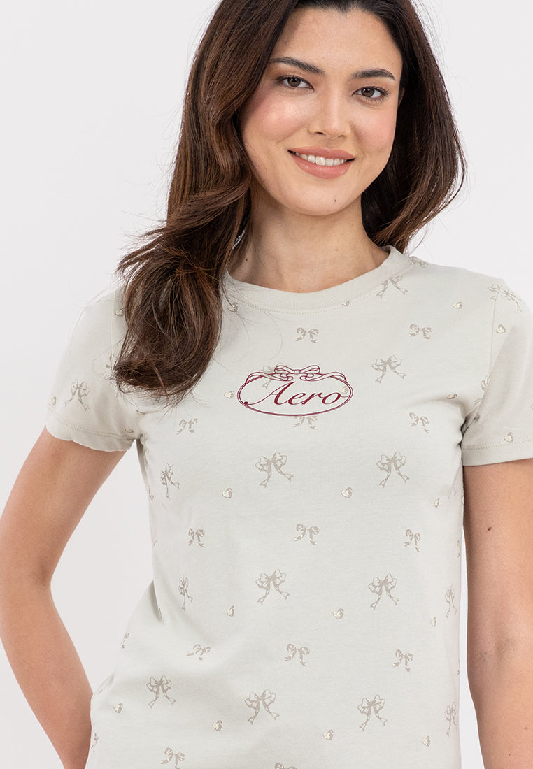 Ribbon All Over Print Tee