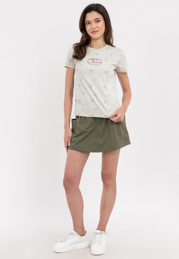 Ribbon All Over Print Tee