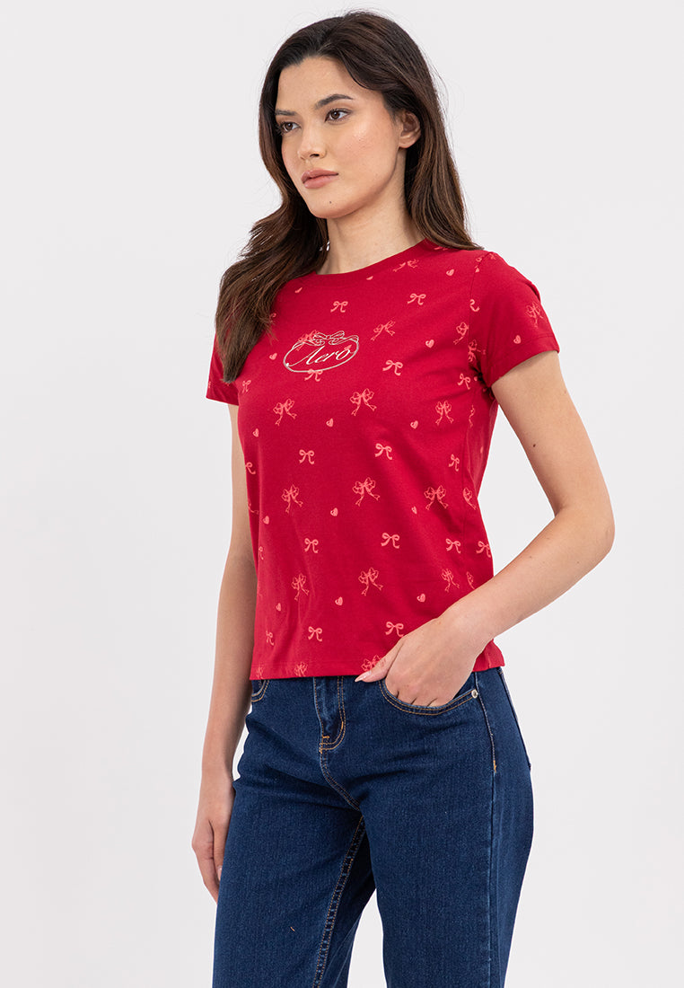 Ribbon All Over Print Tee