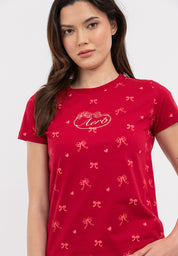 Ribbon All Over Print Tee