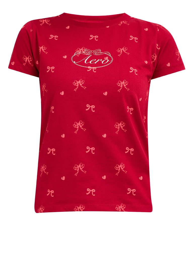 Ribbon All Over Print Tee