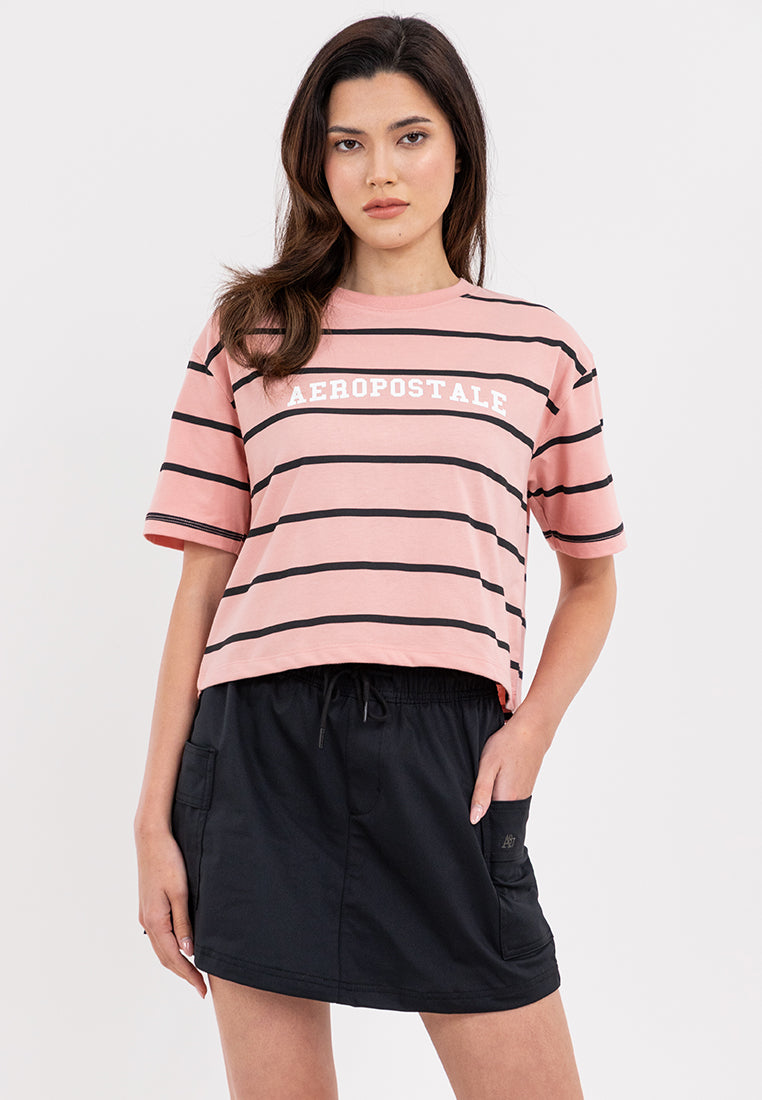 Aeropostale Striped Boxy Fit Tee