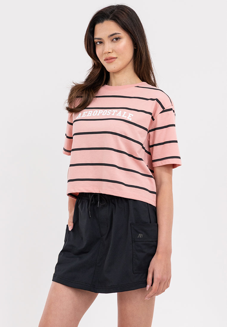 Aeropostale Striped Boxy Fit Tee