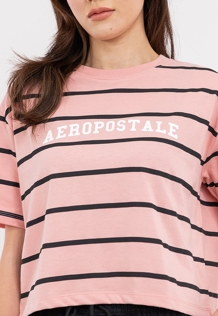 Aeropostale Striped Boxy Fit Tee