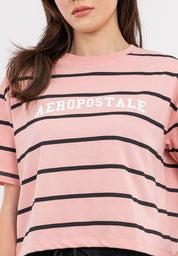 Aeropostale Striped Boxy Fit Tee