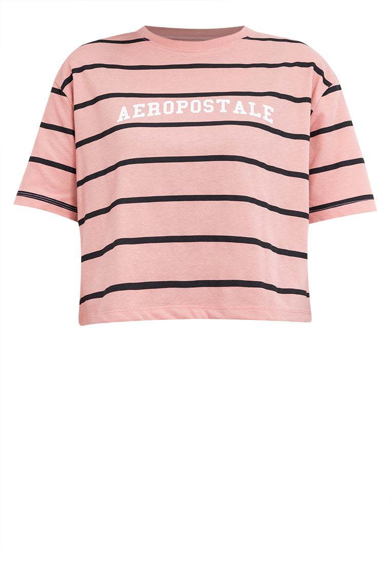 Aeropostale Striped Boxy Fit Tee