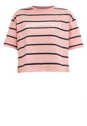 Aeropostale Striped Boxy Fit Tee