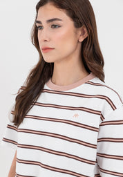 A87 Striped Knit Boxy Fit Tee