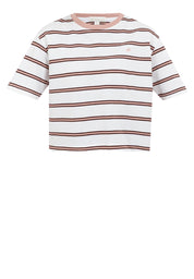 A87 Striped Knit Boxy Fit Tee