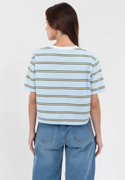 A87 Striped Knit Boxy Fit Tee