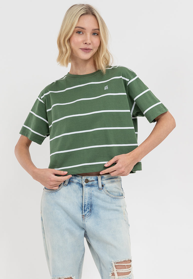 Aero Striped Boxy Tee