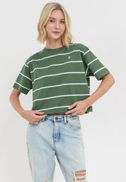 Aero Striped Boxy Tee