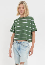 Aero Striped Boxy Tee