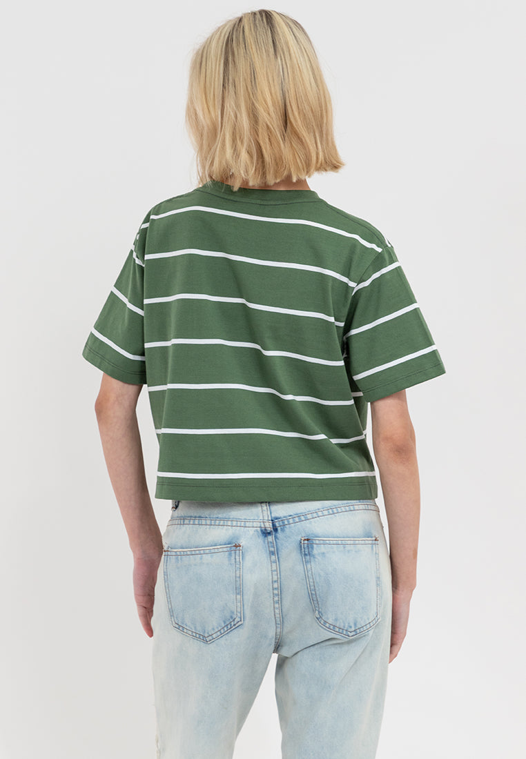 Aero Striped Boxy Tee