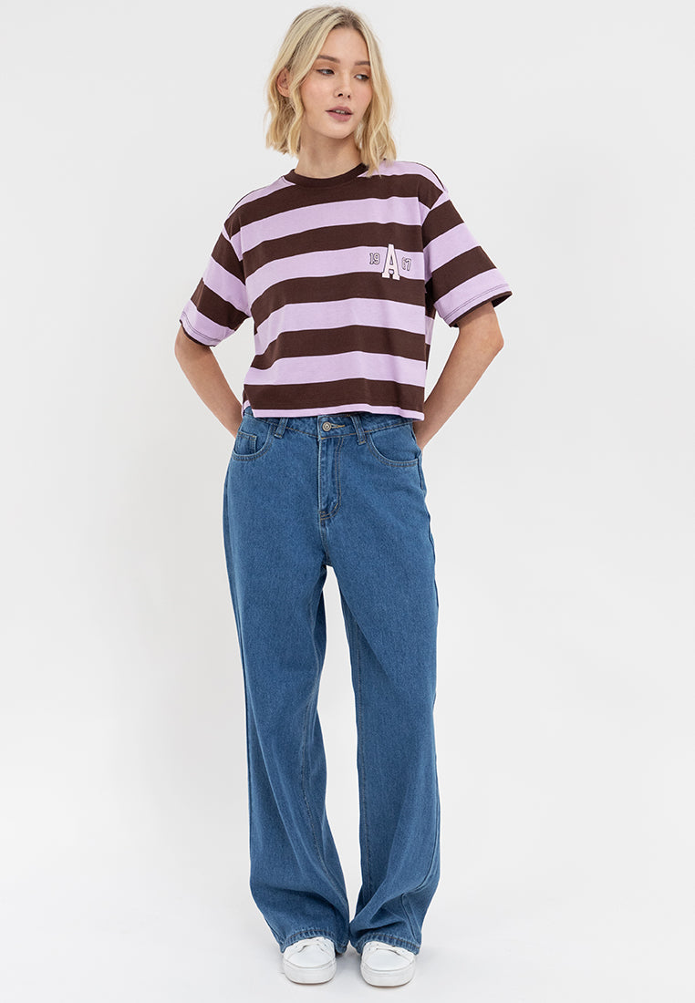 A1987 Boxy Striped Tee