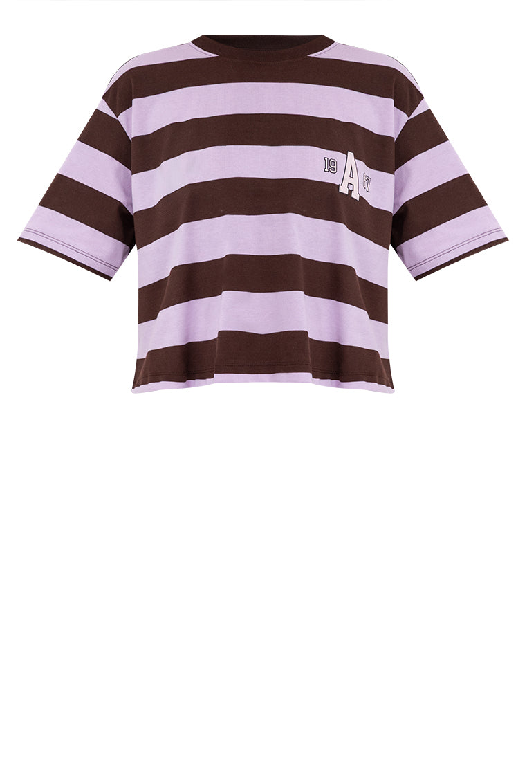 A1987 Boxy Striped Tee